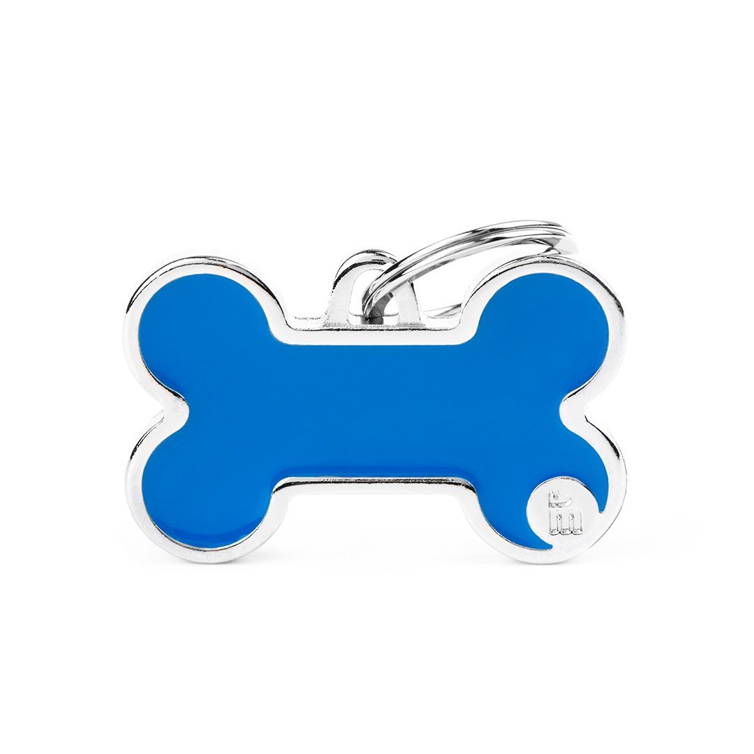 MyFamily Bone Logo ID-Tag in blau