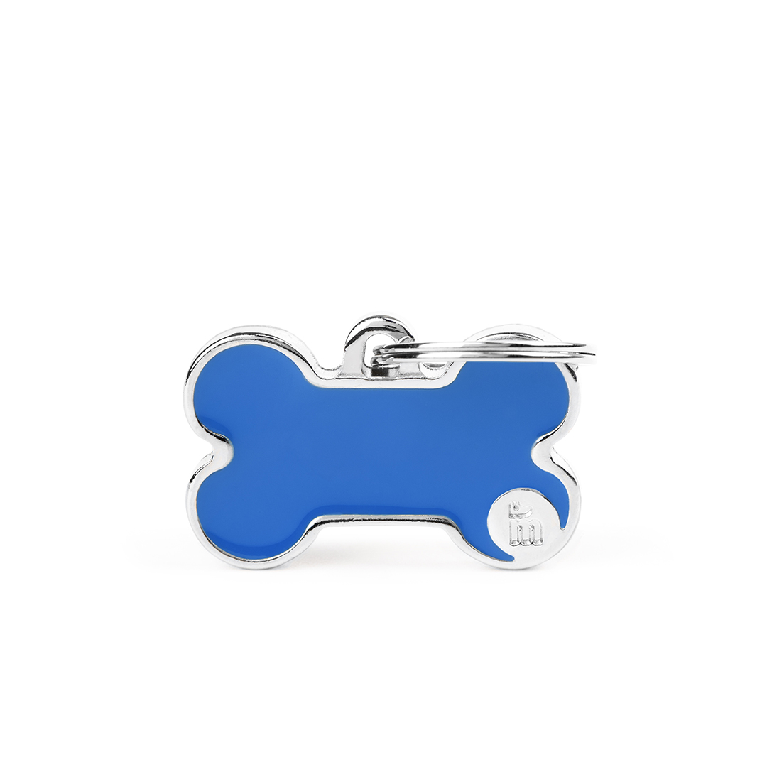 MyFamily Bone Logo ID-Tag in blau